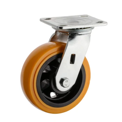 200mm Swivel Top Plate PU Heavy Duty Castor