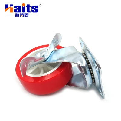 Mini Caster 1.5&quot; All Size Edge Brake Caster Wheel with Stopper