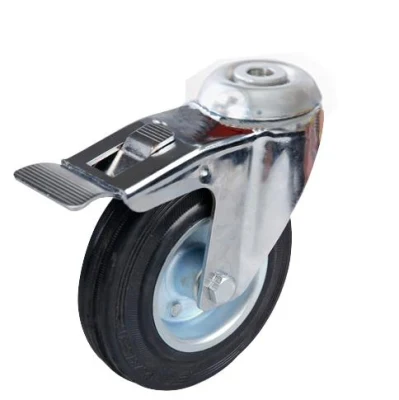 China OEM Factory 100mm Industry Castor Swivel Top Plate Caster Nylon Wheel