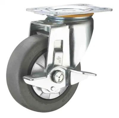 Electroconductive Thermoplastic Rubber Castor Fixed Industrial Caster Wheel for Laboratory