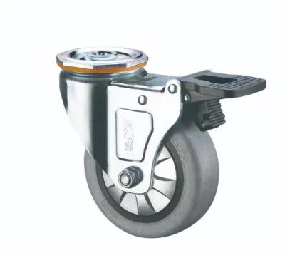Electroconductive Thermoplastic Rubber Castor Fixed Industrial Caster Wheel for Laboratory