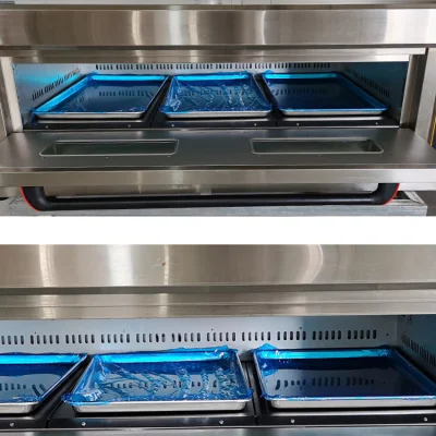 Commercial Industrial Bakery Equipment Supplies Electric Good Quality Stainless Steel Table Top Bakery Gas Oven 1 Deck 2 Trays Electric Bread Pizza Baking Oven