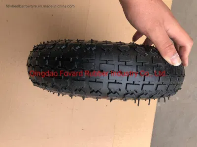 12 Inch 4.00-6 Pneumatic Rubber Wheel for Garden Wagon Cart Trolley Wheelbarrow