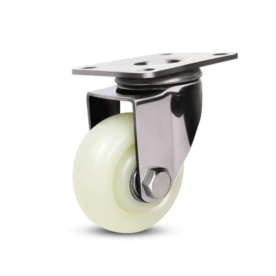 Heavy Duty Casters with Brake No Noise Locking Casters with Polyurethane (PU) Wheels, Swivel Plate Castors Pack of 4