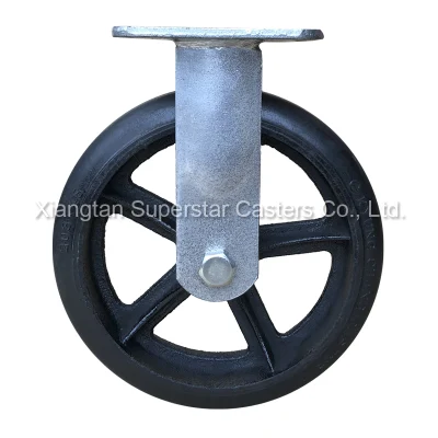 8&quot;10&quot;12&quot; Super Heavy Duty Industrial Rubber Caster with Brake