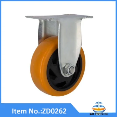 4 Inch PU Silent Castor Wheel Plastic Industrial Casters