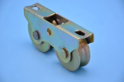 2 Inch Cast Iron Small Pulley Wheel Heavy Duty 4&quot; Barn Door V Groove Caster Track Wheels