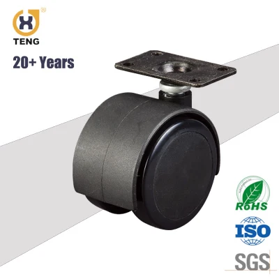 High Quality 50mm PU Furniture Caster Wheel Top Plate Swivel Chair Wheel