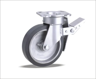 100 150 Swivel Medical Caster Industrial Wheel with TPE-Ttyre Thermoplastic Elastomer
