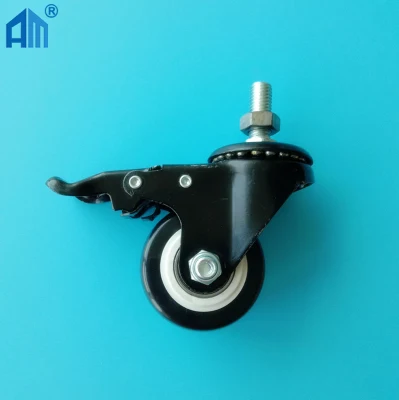 Furniture Caster with Lock 2 Inch Universal Swivel PU/PVC/Rubber Caster Wheel