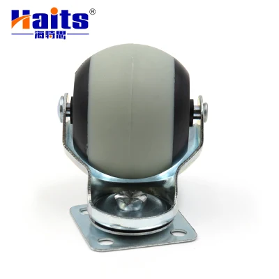 Chinese Manufacturer 1.5 / 2 Inch Small Swivel TPR Ball Caster Chair Office Furniture Wheel