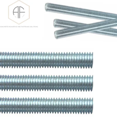 Bzp, Galv Threads Studs &amp; Rods as a Hardware Solution with Threaded Hex Nuts for Beaded Garden Stake Rods as Building Material in Construction and Industrial