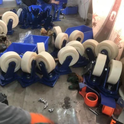 Super Heavy Duty 4 5 6 8 10 12inch Nylon PA Industrial Caster Wheels with Lock