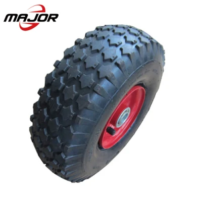 4.10/3.50-4 Heavy Duty Pneumatic Rubber Trolley Wheels Wholesale Garden Carts Wheel