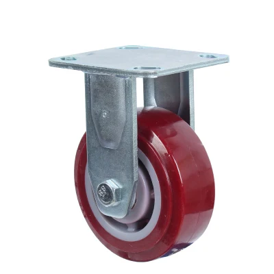 Heavy Duty Polyurethane Swivel Industrial Rubber Caster Trolley Cart Wheels