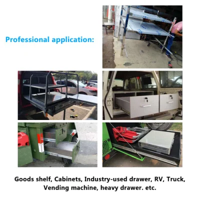 Heavy Duty Side Mounted Q235 Cold Rolled Steel 120kg Industrial Drawer Slides Rails Foshan Furniture Hardware 1500mm