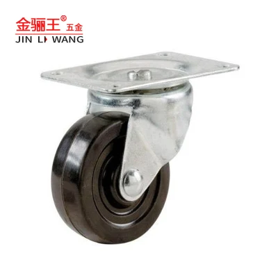 Custom Wholesale 2.5 3 4 5inch Rubber Casters Wheels Furniture Heavy Duty Casters Swivel Wheel Caster with Brake Industrial Rotating Wheel Castor for Trolley
