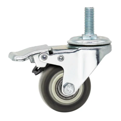 Wholesale Price Small Mini TPR Castor Furniture Casters and Wheels Light Duty 1.5&quot; Inch Rigid Caster Wheel