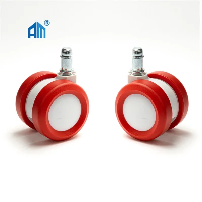 PVC Rubber Nylon Material Caster Wheels with Brake Caster Wheels for Furniture
