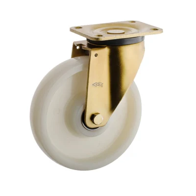 5in Yellow Zinc Plate Heavy Duty Caster with Locking