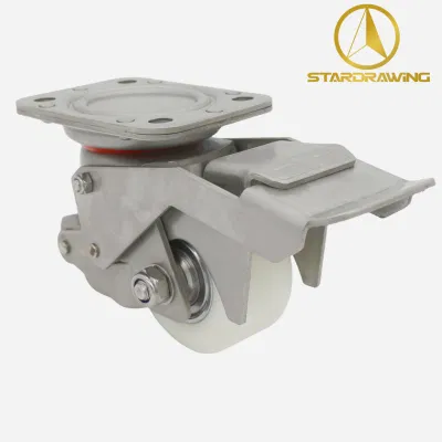 Stardrawing 304 Stainless Steel Leveling Caster Wheels Retractable