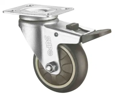 Premium Heavy Duty 2 Inch Replacement Plate Swivel Rubber Caster Wheels