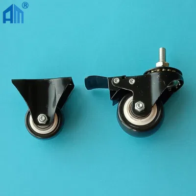 Furniture Caster with Lock 2 Inch Universal Swivel PU/PVC/Rubber Caster Wheel