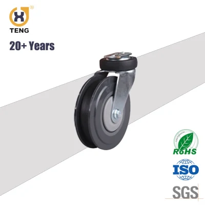 OEM Swivel Shopping Cart Castor Patent Trolley Replacement Wheel Two Dish 5 Inch Elavator Caster
