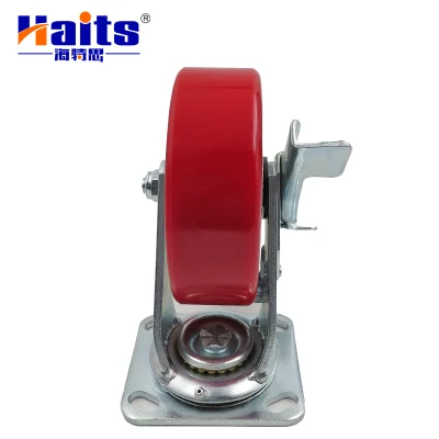 V-Grooved Wheel Caster Heavy Duty Industry Industrial Storage Cabinet Wheels Heavy Duty Iron Core PU Industrial Wheel Casters