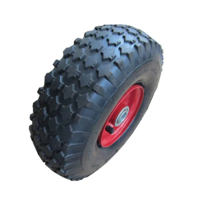 4.10/3.50-4 Heavy Duty Pneumatic Rubber Trolley Wheels Wholesale Garden Carts Wheel