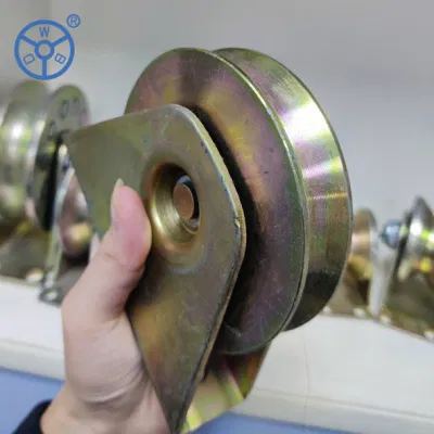 Wbd High Quality Galvanized Steel V Groove Caster Sliding Gate Wheels for V Track Rail, Rolling Driveway Gate, Industrial Machine, Heavy Door