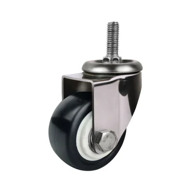 Heavy Duty 200kg 1.5 Inch 40mm 360 Rotatable Screw Swivel Castor Wheels Trolley Rubber Protective Furniture Caster