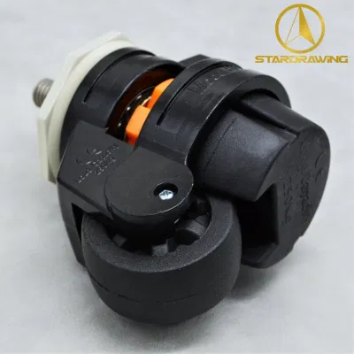 Stardrawing Adjustable Footmaster Leveling Casters Wheels Threaded Stem Type