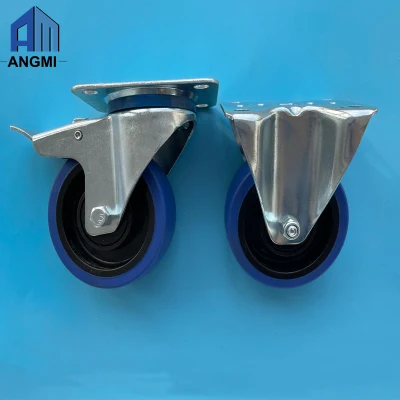 General Plate 2 Inch High Duty Swivel Casters Small Wheels for Industrial Accessories Without Brake