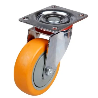 China OEM Factory 100mm Industry Castor Swivel Top Plate Caster Nylon Wheel
