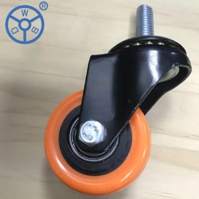 Rotating Castors Brake Mini Light Duti Caster Wheel Bolt Hole 2 Inch 3 Inch Metal Castor Swivel PVC Material