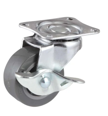 Light Duty 3 Inch Cast Iron Caster Threaded Stem