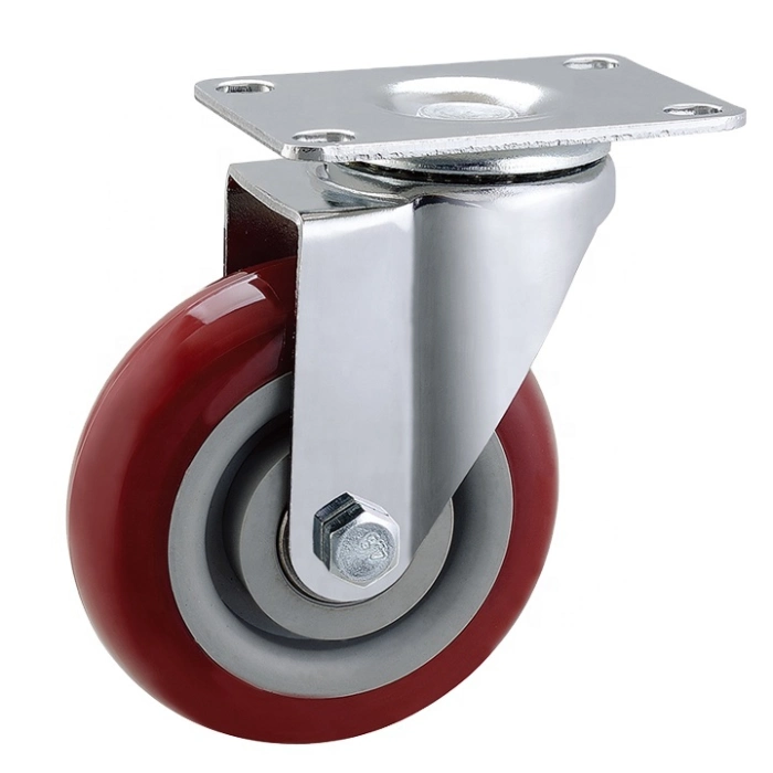 Industrial Caster Swivel Plate with Side Brake 4&quot;/5&quot;/6&quot;/8&quot; Heavy Duty Caster Wheel