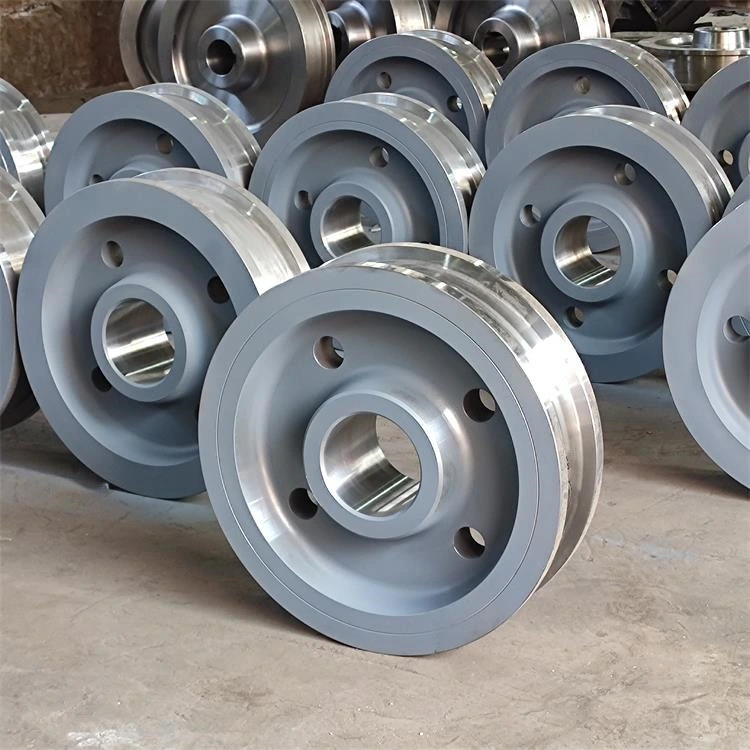 Customized Heavy Duty Portal Gantry Crane Wheel Industrial Trolley Electric Driven Rail Forged Wheels