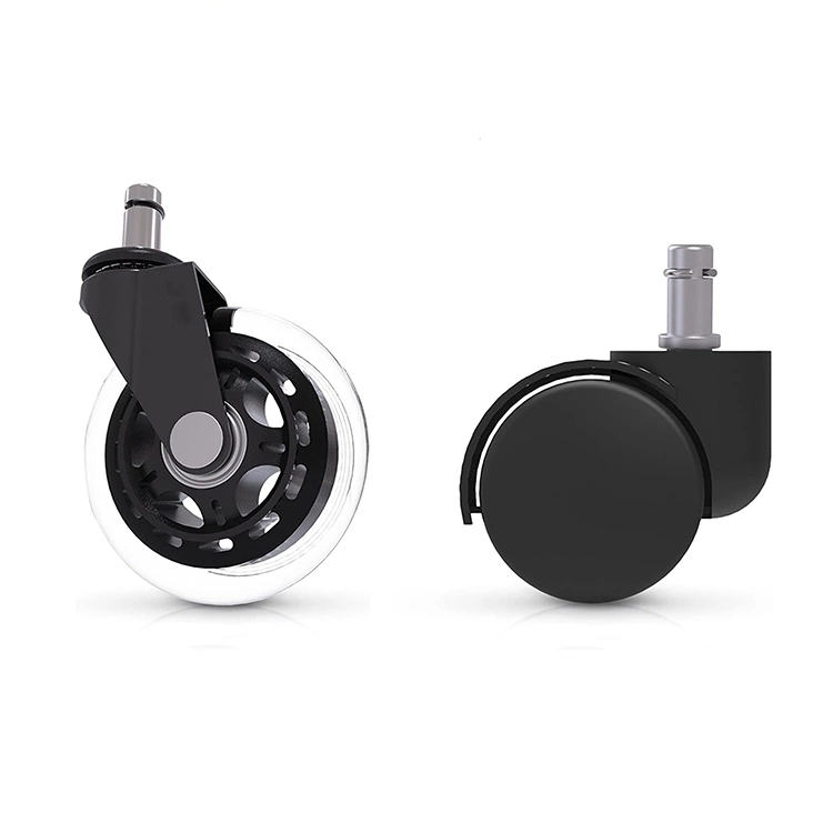 3 Inch Rubber Chair Casters Replacement Heavy-Duty Wheels for Office Desk Chair