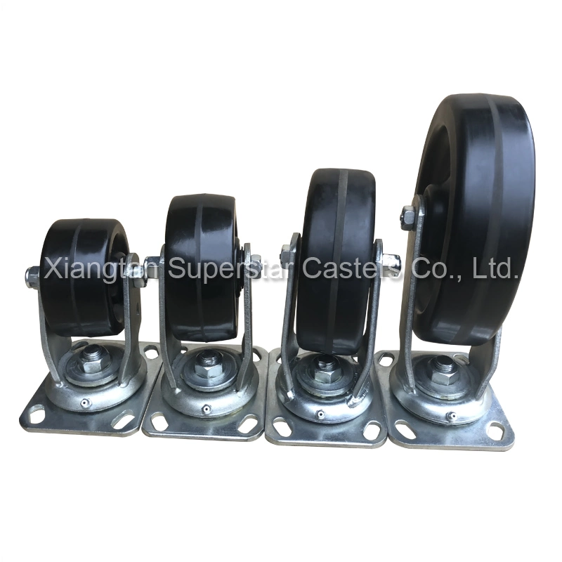 Solid Caster Wheel with Roller Bearing for Material Handling