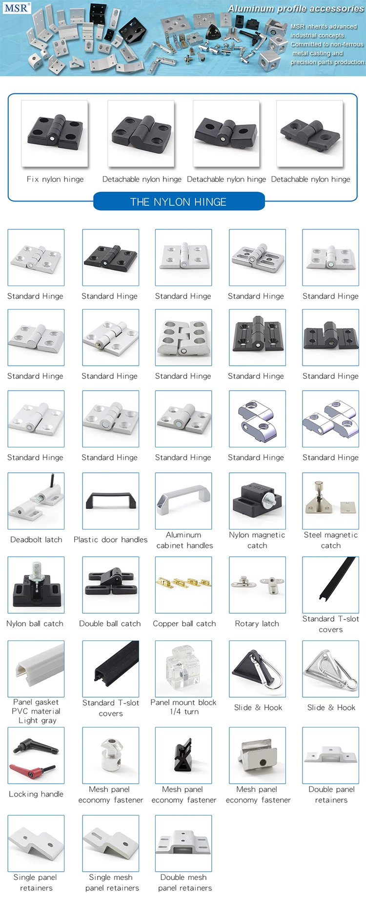 4045K Standard Hinge Metal Hinge CNC Aluminum Hardware for Aluminum Profile and Industrial