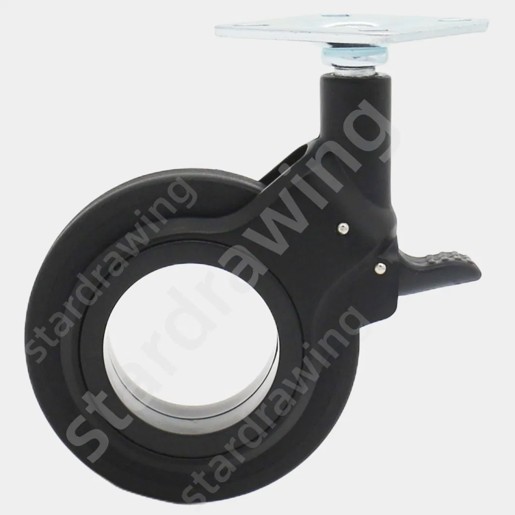 Stardrawing 75mm Black Office Chair Replacement Caster Wheels