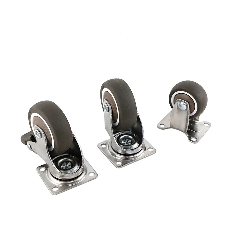 Winstar 1/1.25/1.5/2 Inch Heavy Industrial High Quality Rotate Trolley Wheel Caster with Brake