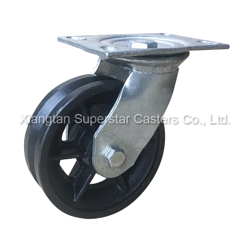 Wholesale Heavy Duty Swivel Rigid Steel V-Groove Caster Wheel