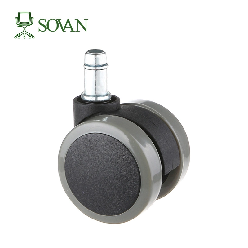 Stainless Steel Hoock Black Wheel Casters for Office Chairs