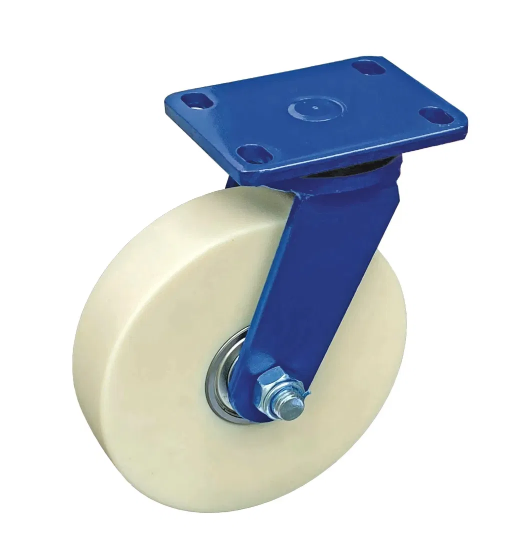 Extra Heavy Duty Industrial Super Toughened Nylon Caster Baking Plated