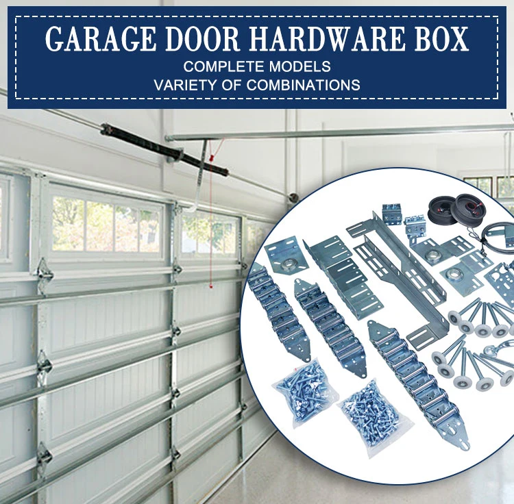 Tilt up Automatic Residential Garage Overhead Hardware Box Kits Industrial Sectional Roller Garage Door Hardware Components