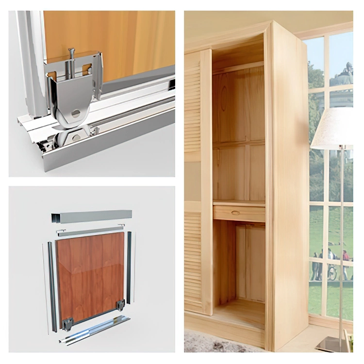 Furniture Sliding Door Track Roller Accessories Silent Smooth Pulley Wardrobe Sliding Door Roller Wheel