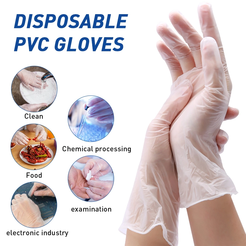 China Supply Manufacture of Disposable PVC Gloves, Vinyl Gloves
